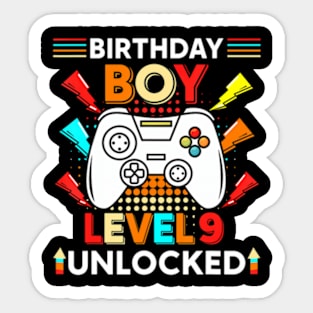 Level 9 Video 9th Birthday Sticker